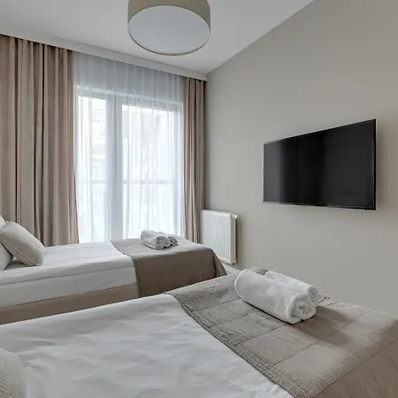 Apartment Waterlane Riverside - Spa, Pool, Gym & Parking By Downtown Gdansk