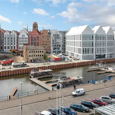 Apartment Waterlane Riverside - Spa, Pool, Gym & Parking By Downtown Gdansk